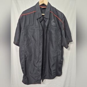 Harley Davidson Performance Men’s Black Willie G Skull Vented Button Shirt XL